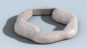 Concrete Bench - Curved line