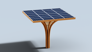 Solar Carport aus Holz